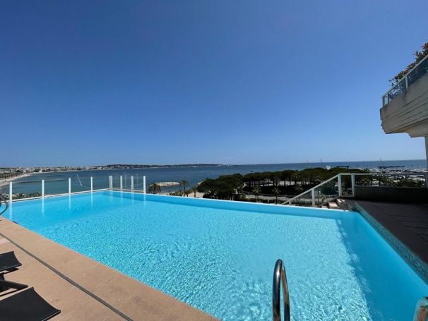 A vendre STUDIO 24 M2 TERRASSE PIEDS DANS L'EAU GOLFE JUAN