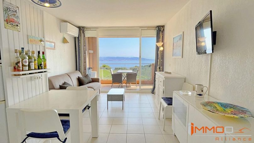 APPARTEMENT T2 31 M2 TERRASSE VUE MER THEOULE SUR MER