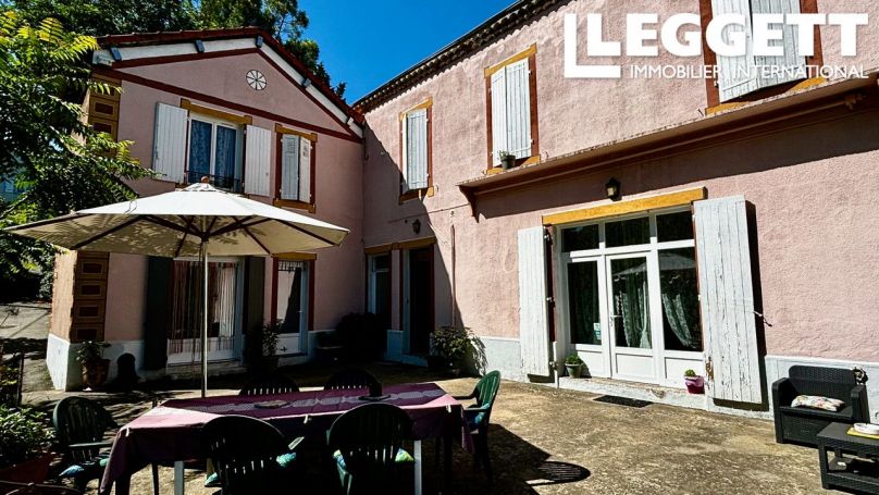 A vendre Grand maison avec 4 chambres d'hotes, grand sejour,  jardin et piscine  Molieres Sur Ceze