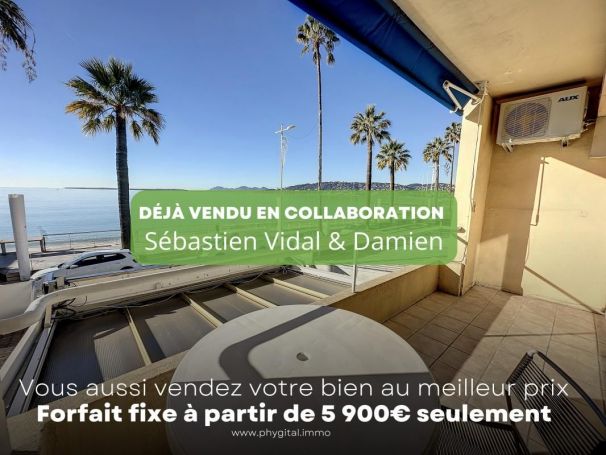 STUDIO  38 M2 TERRASSE VUE MER JUAN LES PINS