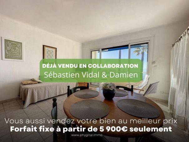 STUDIO  38 M2 TERRASSE VUE MER JUAN LES PINS