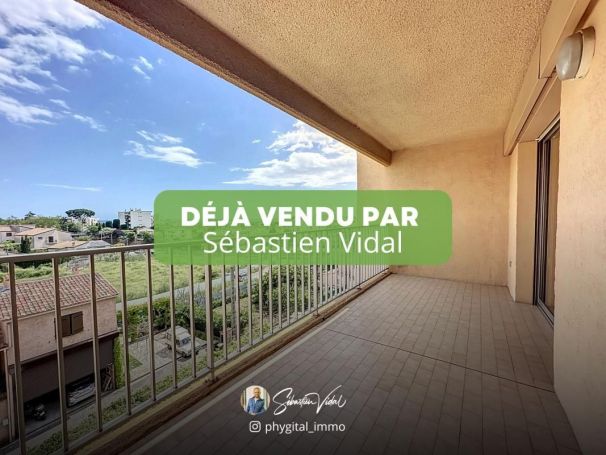 APPARTEMENT T2 31 M2 TERRASSE VUE MER CAGNES SUR MER