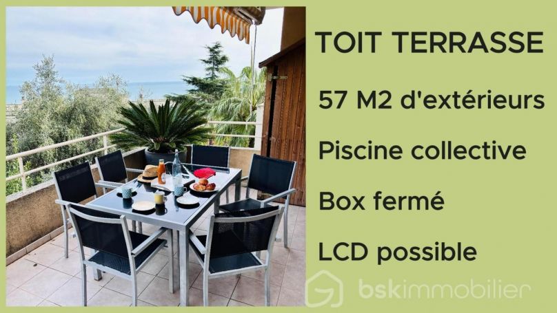 APPARTEMENT DE PRESTIGE T2 36 M2 TERRASSE BORD DE MER NICE