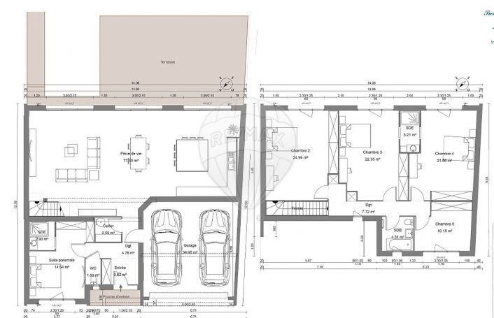 MAISON  CONTEMPORAINE  LE MESNIL ESNARD