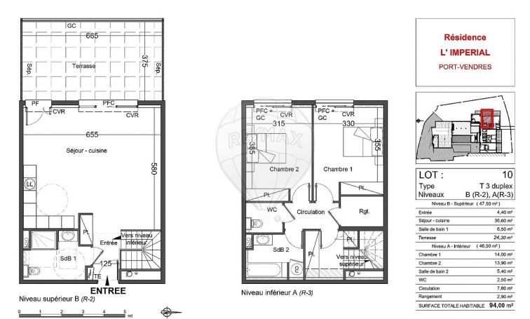 APPARTEMENT DUPLEX T4 94 M2 TERRASSE BORD DE MER PORT VENDRES