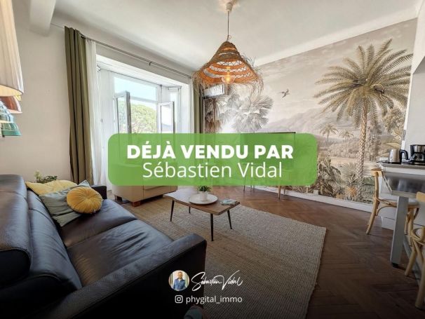 APPARTEMENT T2 46 M2 TERRASSE BORD DE MER JUAN LES PINS