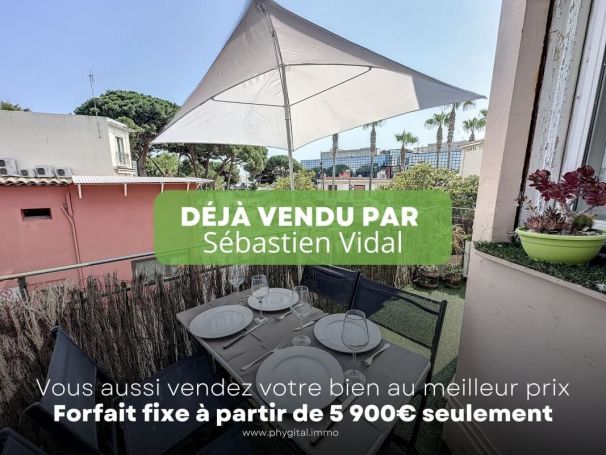 APPARTEMENT T2 46 M2 TERRASSE BORD DE MER JUAN LES PINS