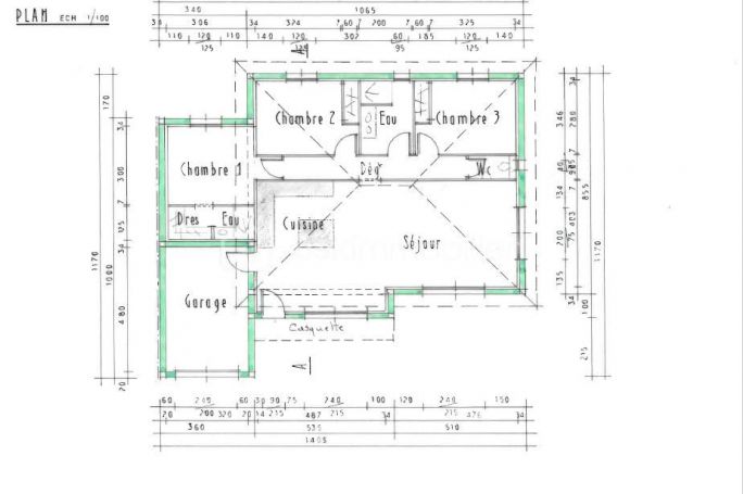 MAISON  4 PIECES 96 M2  TOURBES