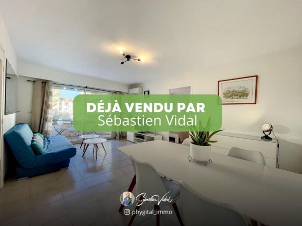 APPARTEMENT T2 48 M2 BORD DE MER JUAN LES PINS