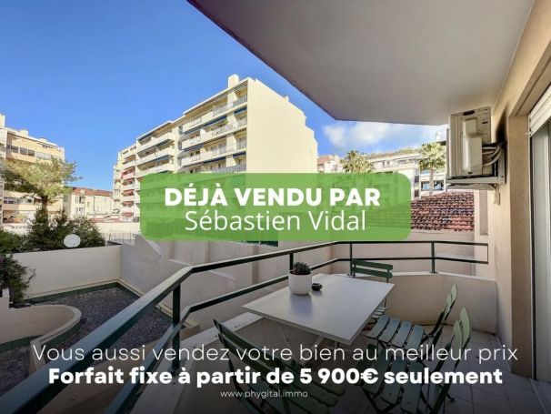 APPARTEMENT T2 48 M2 BORD DE MER JUAN LES PINS