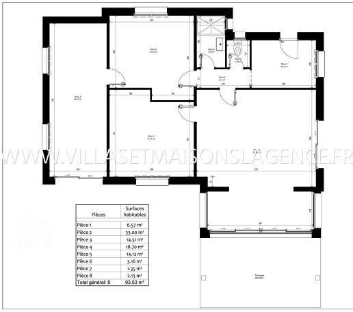 A vendre MAISON 4 PIECES 93 M2 BORD DE MER LEGE CAP FERRET