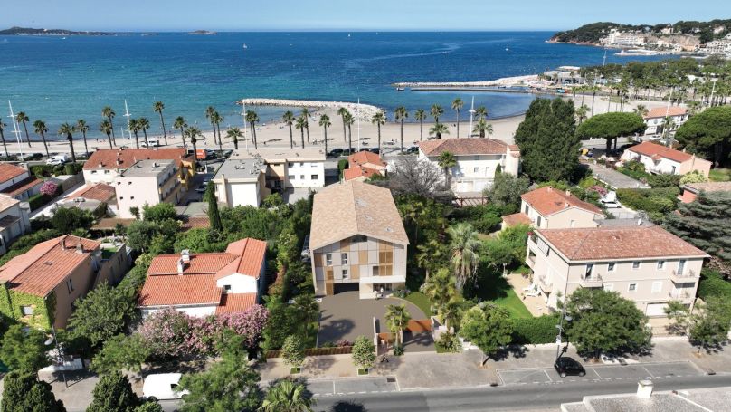 A vendre APPARTEMENT DE PRESTIGE T3 90 M2 TERRASSE VUE MER SIX FOURS LES PLAGES