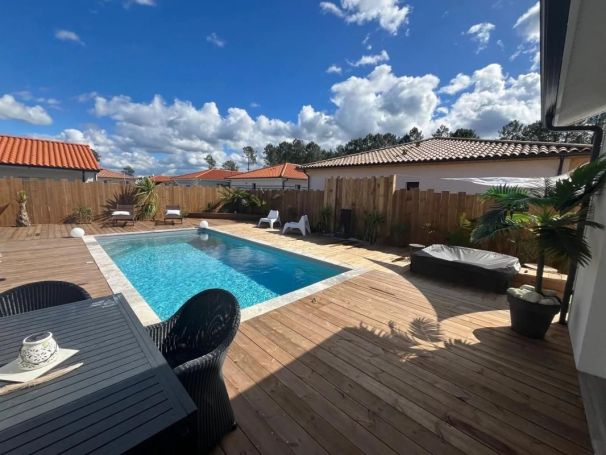 A louer MAISON CONTEMPORAINE BORD DE MER MIMIZAN