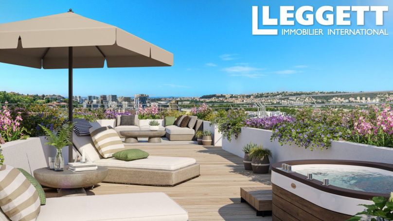 A louer PENTHOUSE NEUF T4 79 M2 TERRASSE BORD DE MER NICE
