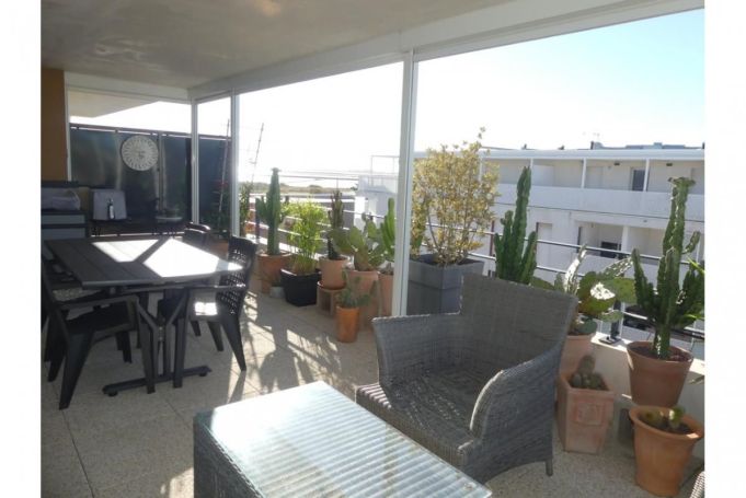 A louer APPARTEMENT T4 87 M2 TERRASSE VUE MER FRONTIGNAN