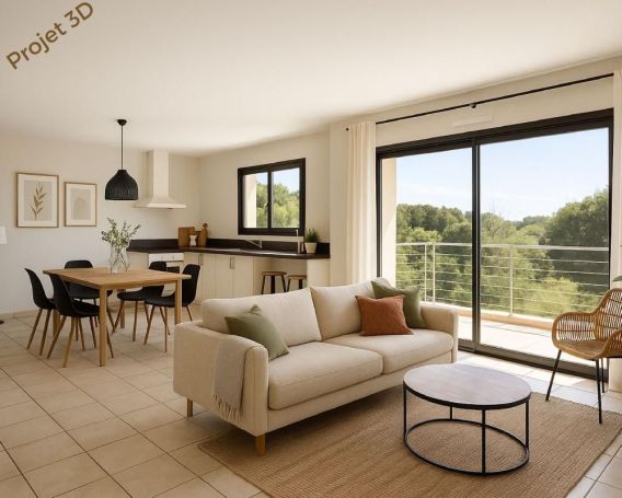 A louer APPARTEMENT T3 72 M2 TERRASSE BORD DE MER AJACCIO