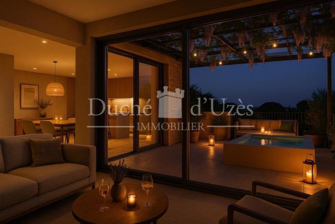 A louer APPARTEMENT DE PRESTIGE NEUF T4 128 M2 TERRASSE UZES