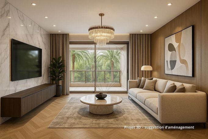 A louer APPARTEMENT DE PRESTIGE T2 49 M2 TERRASSE BORD DE MER NICE