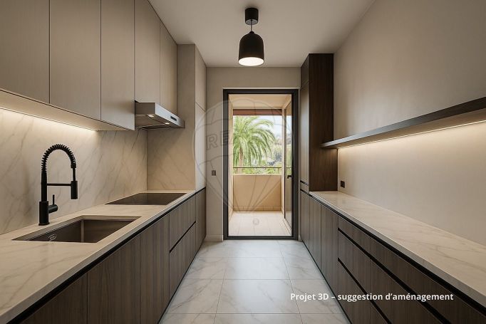 A louer APPARTEMENT DE PRESTIGE T2 49 M2 TERRASSE BORD DE MER NICE