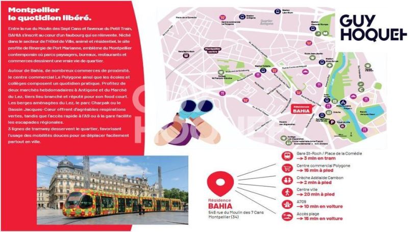 A louer APPARTEMENT NEUF T3 63 M2 TERRASSE MONTPELLIER