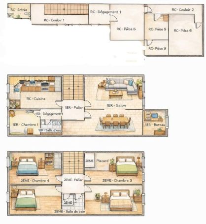 A louer MAISON DE MAîTRE BARJOLS